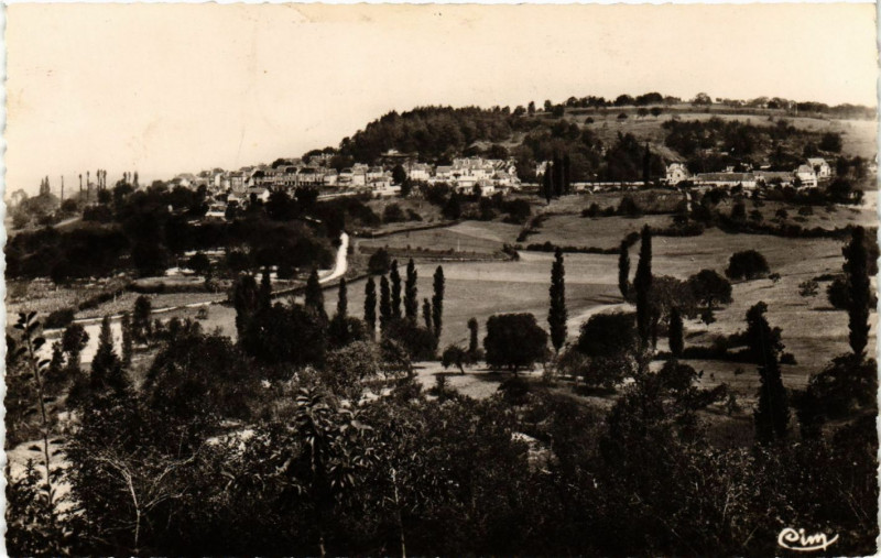 Carte postale ancienne Ayen - Vue générale à Ayen