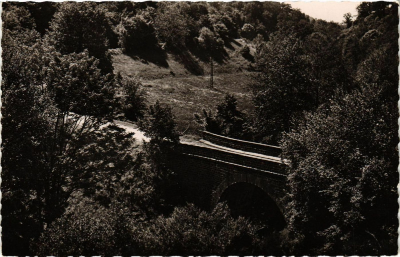 Carte postale ancienne Orgnac - Le Pont de la Peyrade
