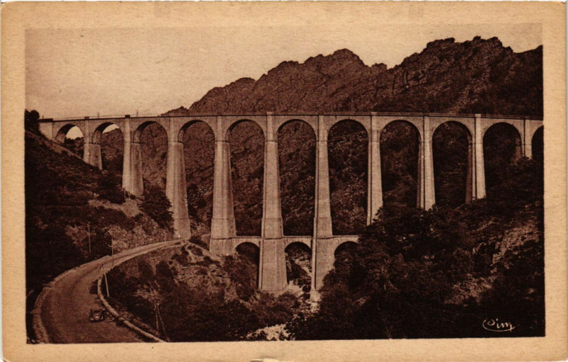 Carte postale ancienne Villefort - Viaduc de l'Altier