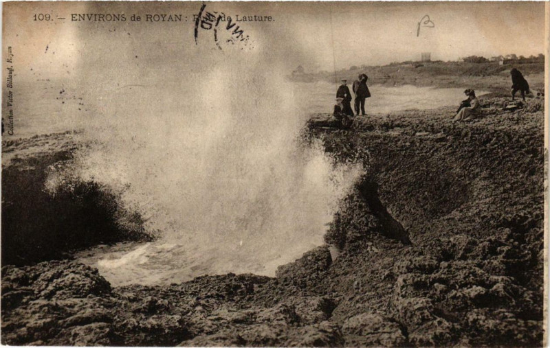 Carte postale ancienne Env. de Royan Puits de Lauture. à Royan