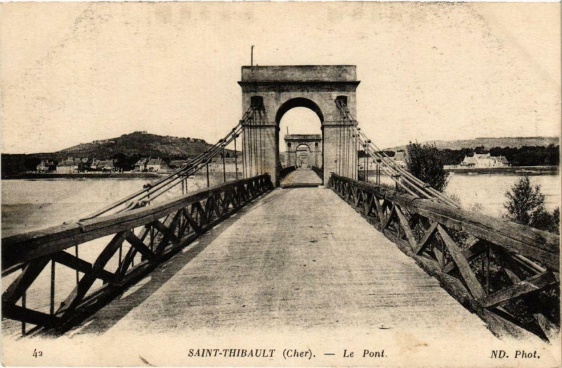 Carte postale ancienne Saint-Thibault Le Pont