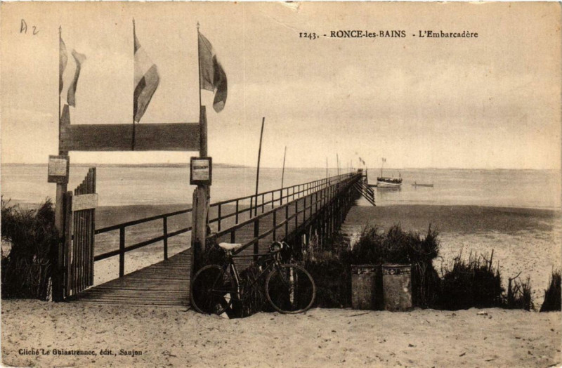 Carte postale ancienne Ronce-les-Bains Embarcadere