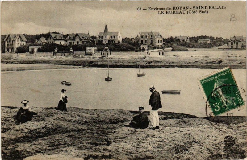 Carte postale ancienne Env. de Royan Saint-Palais Le Bureau à Royan