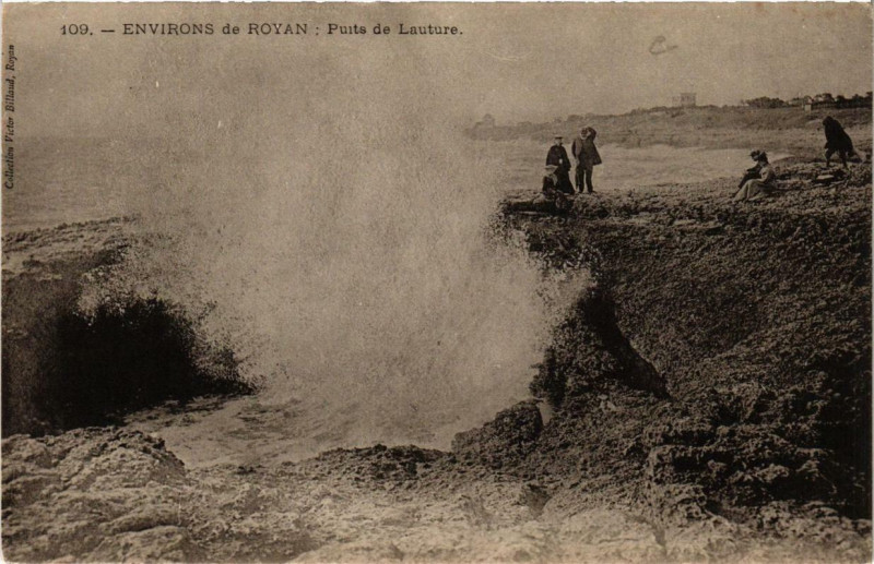 Carte postale ancienne Env. de Royan Puits de Lauture. à Royan