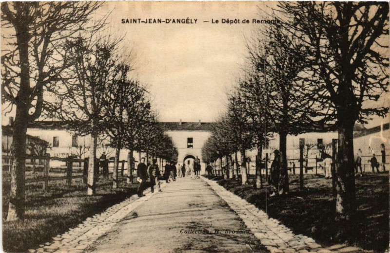 Carte postale ancienne Saint-Jean-d'Angely Le Depot de Remonte à Saint-Jean-d'Angély