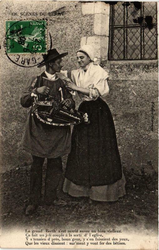 Carte postale ancienne Scenes du Berry