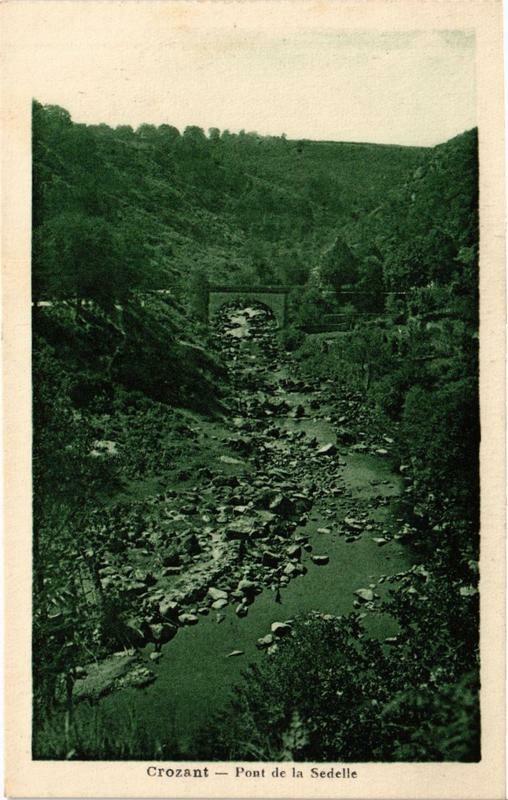 Carte postale ancienne Pont de la Sédelle à Crozant