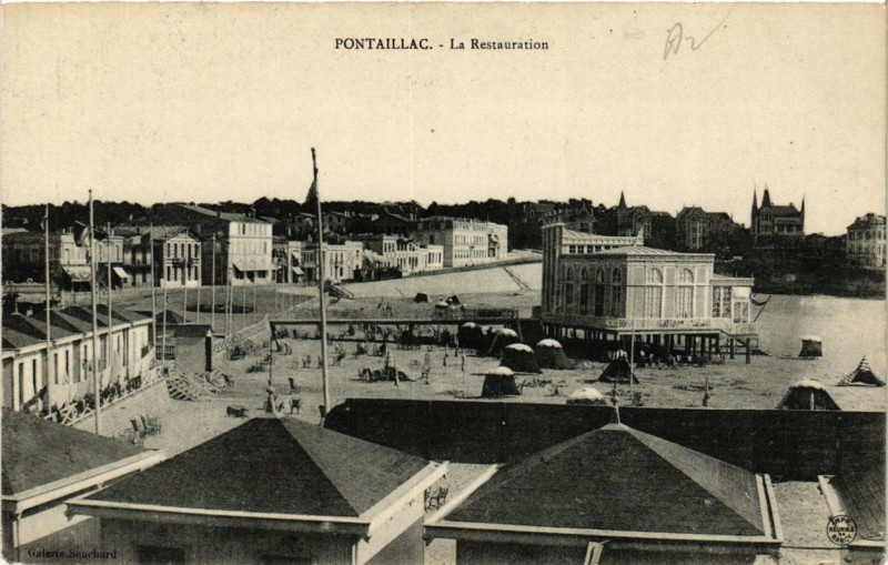 Carte postale ancienne Pontaillac La Restauration