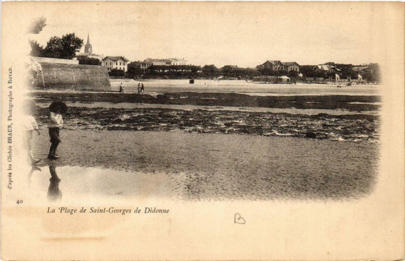 Carte postale ancienne La Plage de Saint-Georges-de-Didonne à Saint-Georges-de-Didonne