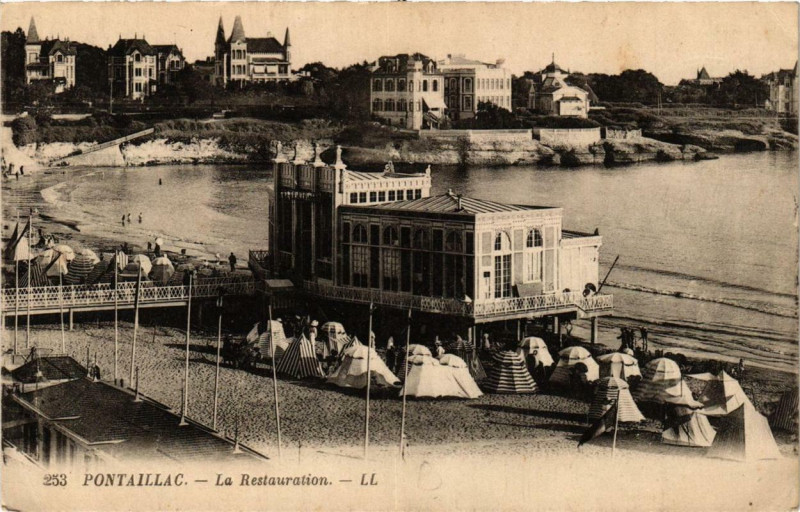 Carte postale ancienne Pontaillac La Restauration