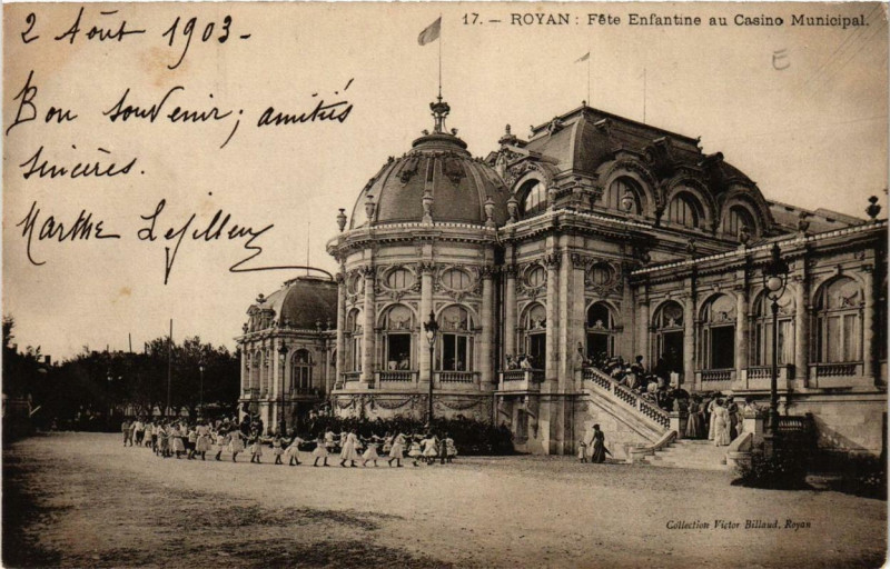 Carte postale ancienne Royan Fete Enfantine au Casino Municipal à Royan