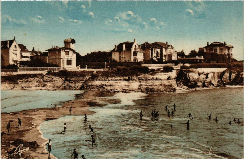 Carte postale ancienne Royan Plage du Pigeonnier à Royan