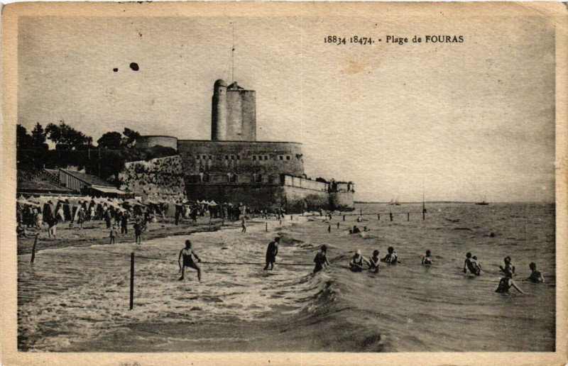 Carte postale ancienne Plage de Fouras à Fouras