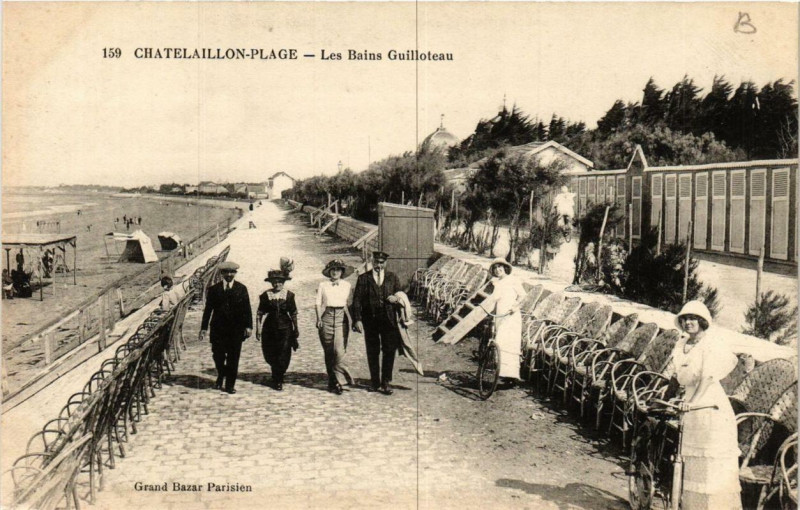Carte postale ancienne Chatellaillon-Plage-les-Bains Guilloteau