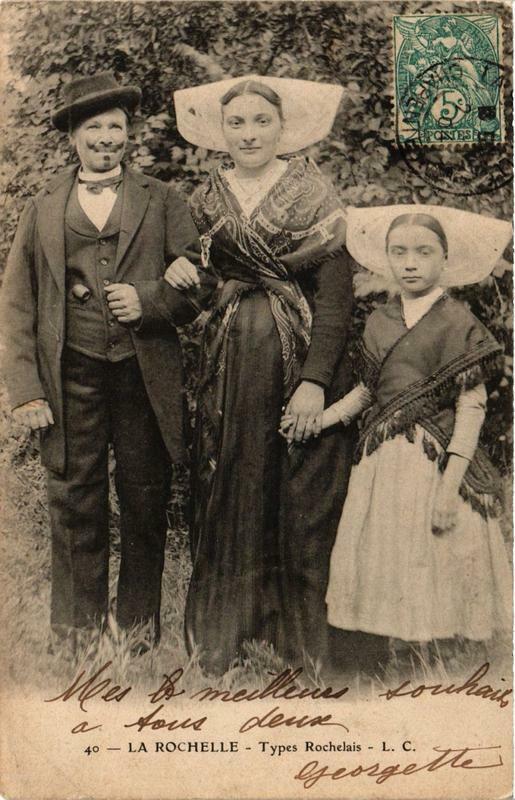 Carte postale ancienne La Rochelle Types Rochelais à La Rochelle
