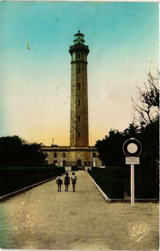 Carte postale ancienne Ile-de-Re Le Phare de Baleines