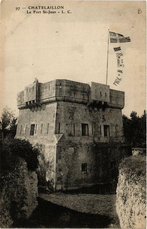 Carte postale ancienne Chatellaillon Le Fort Saint-Jean