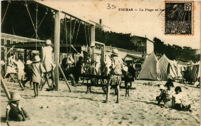 Carte postale ancienne Fouras La Plage à Fouras