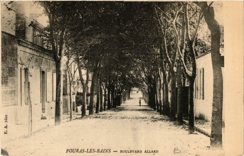 Carte postale ancienne Fouras-les-Bains Boulevard Allard à Fouras