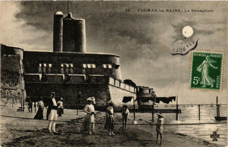 Carte postale ancienne Fouras-les-Bains Le Sémaphore à Fouras