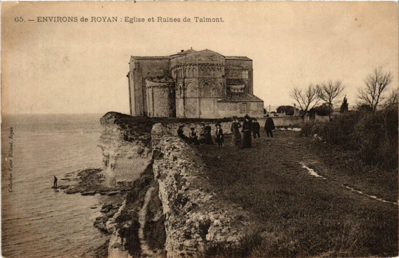 Carte postale ancienne Eglise et Ruine de Talmont