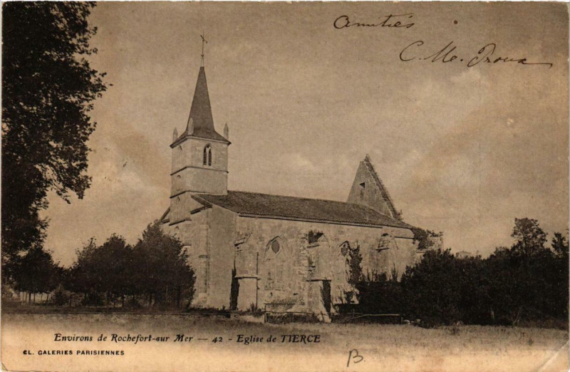 Carte postale ancienne Eglise de Tierce