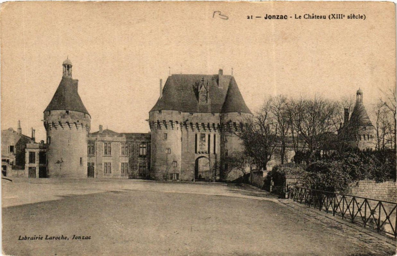 Carte postale ancienne Jonzac Le Chateau à Jonzac
