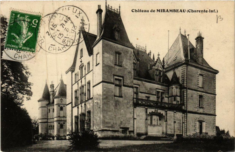 Carte postale ancienne Chateau de Mirambeau à Mirambeau