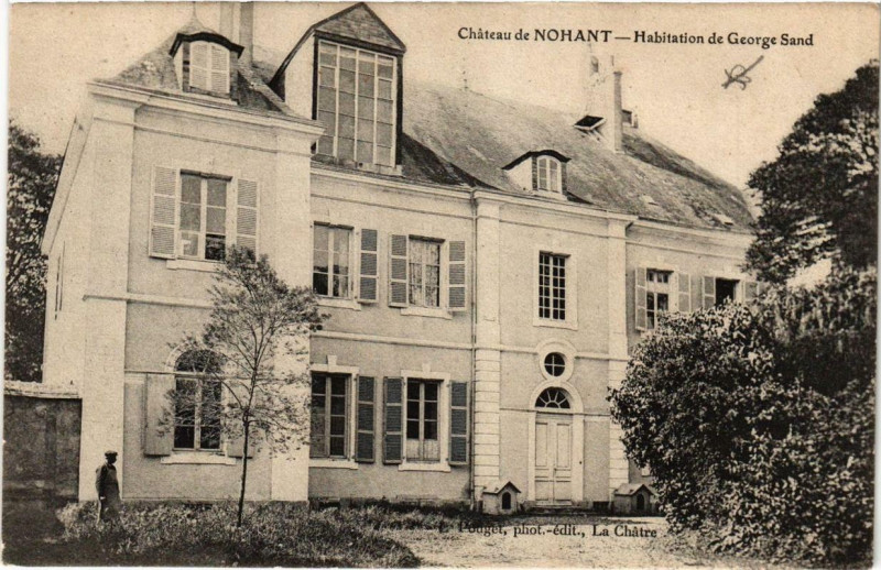 Carte postale ancienne Chateau de Nohant - Habitation de George Sand