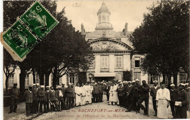 Carte postale ancienne Rochefort-sur-Mer Intérieur de l'Hopital de la Marine à Rochefort