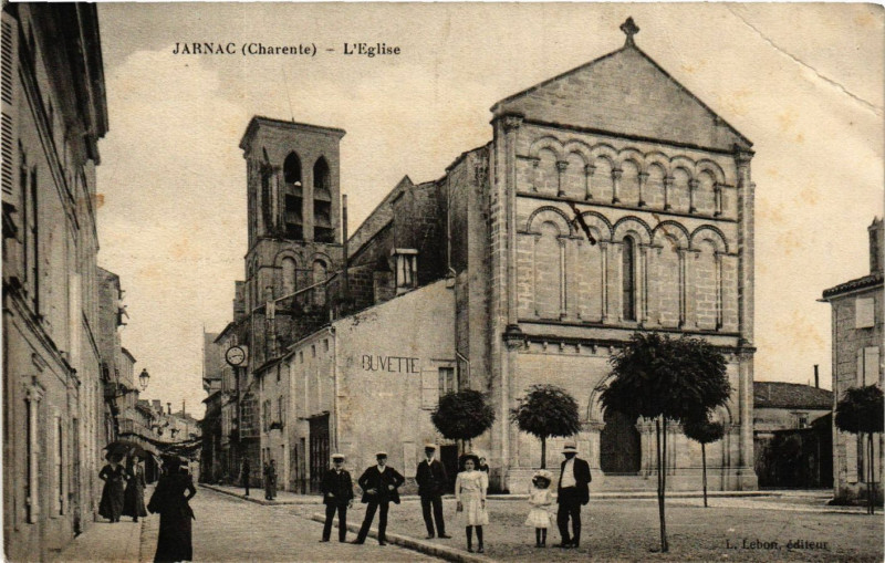 Carte postale ancienne Jarnac - l'Eglise à Jarnac