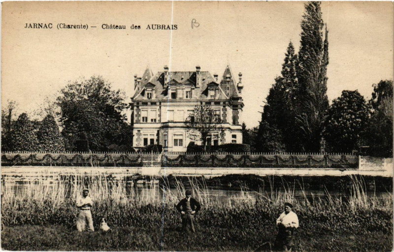 Carte postale ancienne Jarnac - Chateau des Aubrais à Jarnac