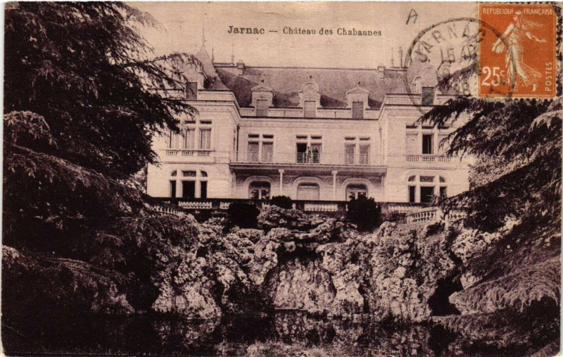Carte postale ancienne Jarnac - Chateau des Chabaunes à Jarnac