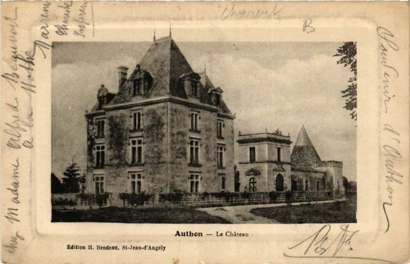 Carte postale ancienne Authen - Le Chateau