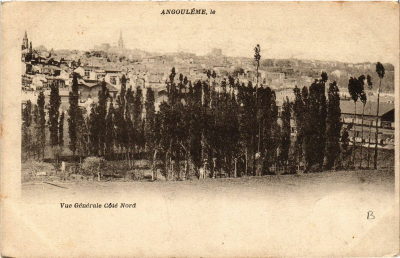 Carte postale ancienne Angouleme Pitt. - Rempart de Beaulieu à Angoulême