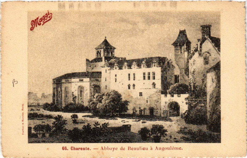 Carte postale ancienne Charente - Abbaye de Beaulieu a Angouleme à Angoulême
