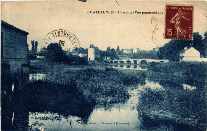 Carte postale ancienne Chateauneuf - Vue panoramique