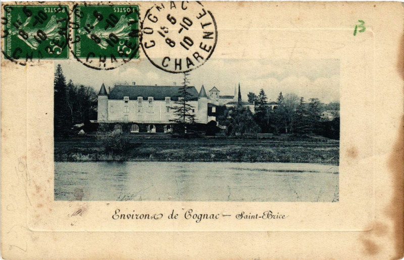 Carte postale ancienne Env. de Cognac - Saint-Brice à Cognac