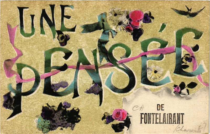 Carte postale ancienne Une Pensée de Fontelairant