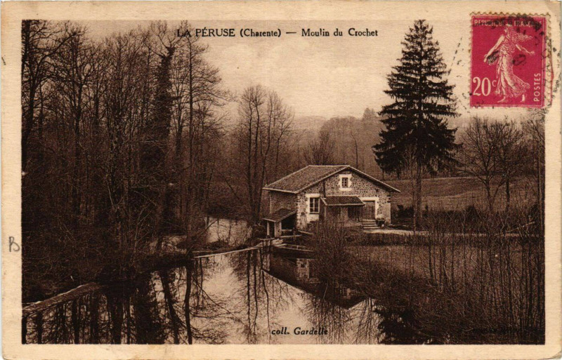Carte postale ancienne La Peruse - Moulin du Crochet