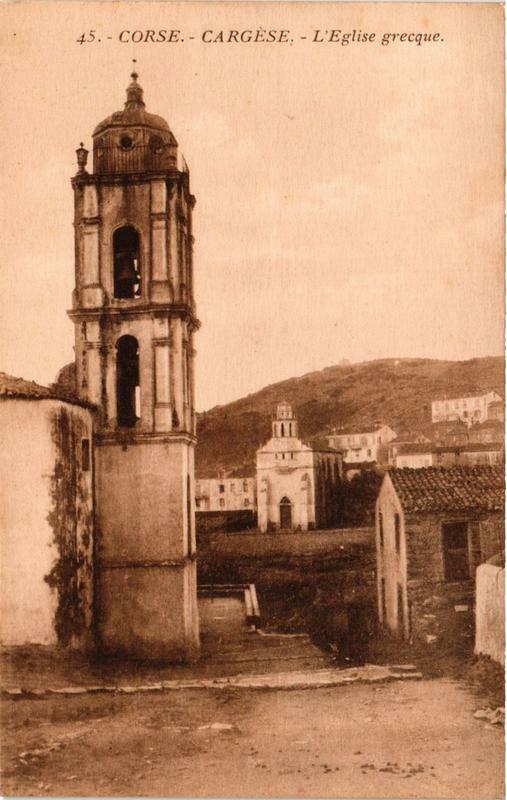 Carte postale ancienne Corse - Cargese - Eglise grecque à Cargèse