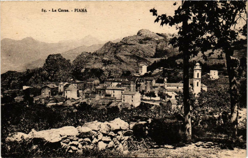 Carte postale ancienne Corse Piana à Piana