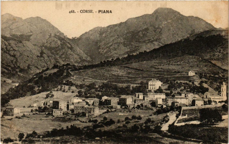 Carte postale ancienne Corse Piana à Piana