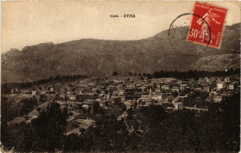 Carte postale ancienne Corse Evisa à Évisa