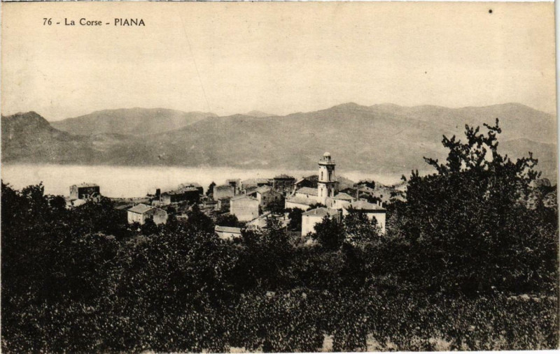Carte postale ancienne Piana Corse à Piana