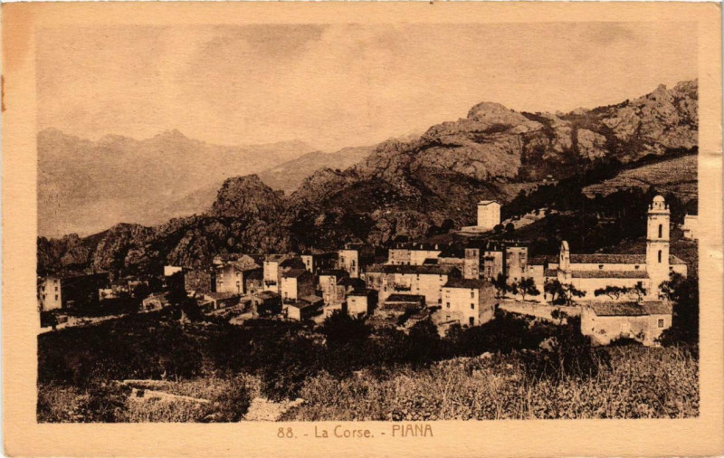 Carte postale ancienne Piana Corse à Piana