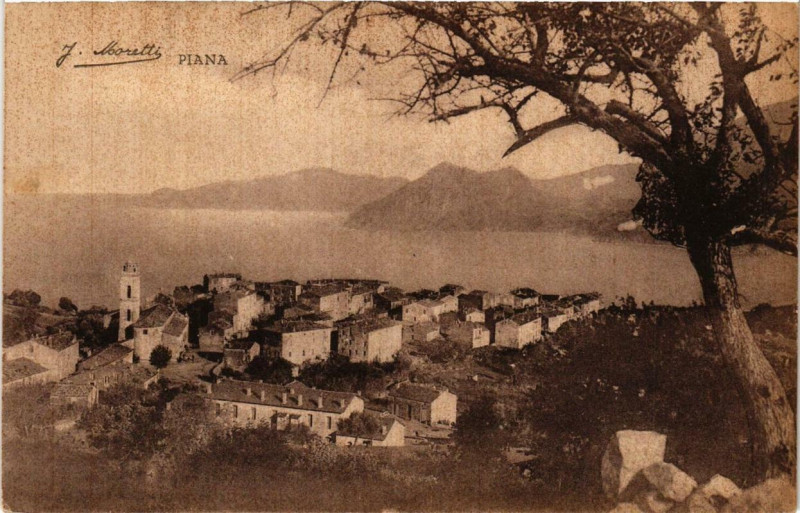 Carte postale ancienne Corse Piana à Piana