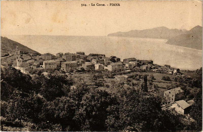 Carte postale ancienne Corse Piana à Piana