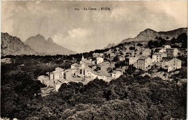 Carte postale ancienne Corse Evisa à Évisa