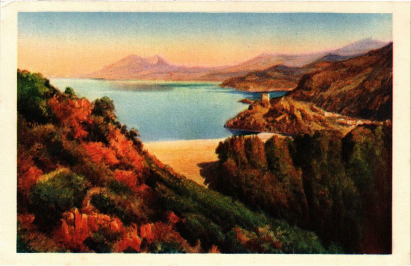 Carte postale ancienne Golfe de Porto Corse à Orto
